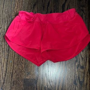 Red lulu shorts
